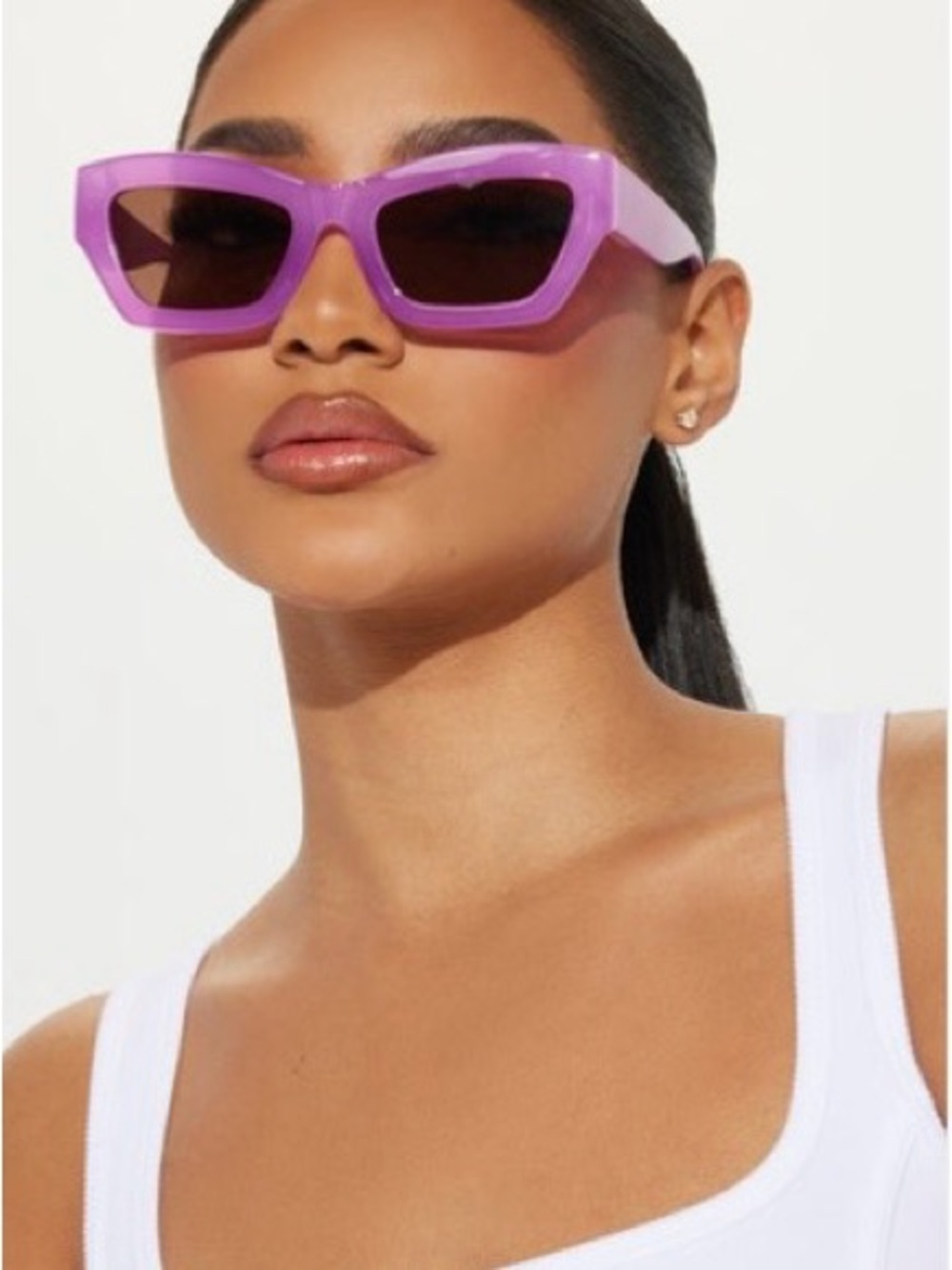 ✨Purple Fashion Rectangle Sunglasses - Women Accessories✨